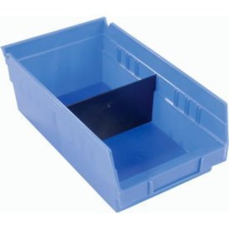 Akro-Mils Akro-Mils Shelf Bin Divider 40130 For 7"W x 4"H Shelf Bins, Black, Price Pack of 24 40130